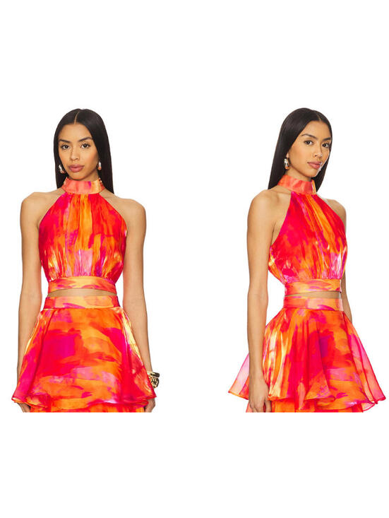 YAURA Tops - YAURA NEW YAURA Faari Crop Top Orange Top size US Medium $150msrp